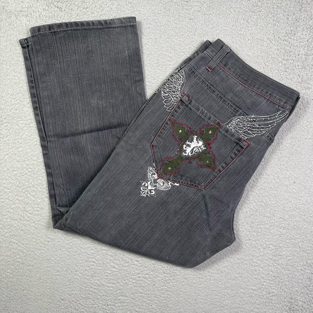 Vintage y2k urban label affliction style baggy jeans‎